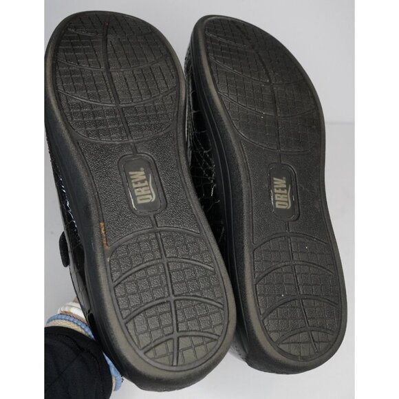 Drew, Rose, Mary Jane Patent Leather Crocodile Embossed Comfort Orthopedic‎ Shoe - Picture 8 of 10